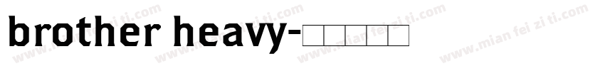 brother heavy字体转换